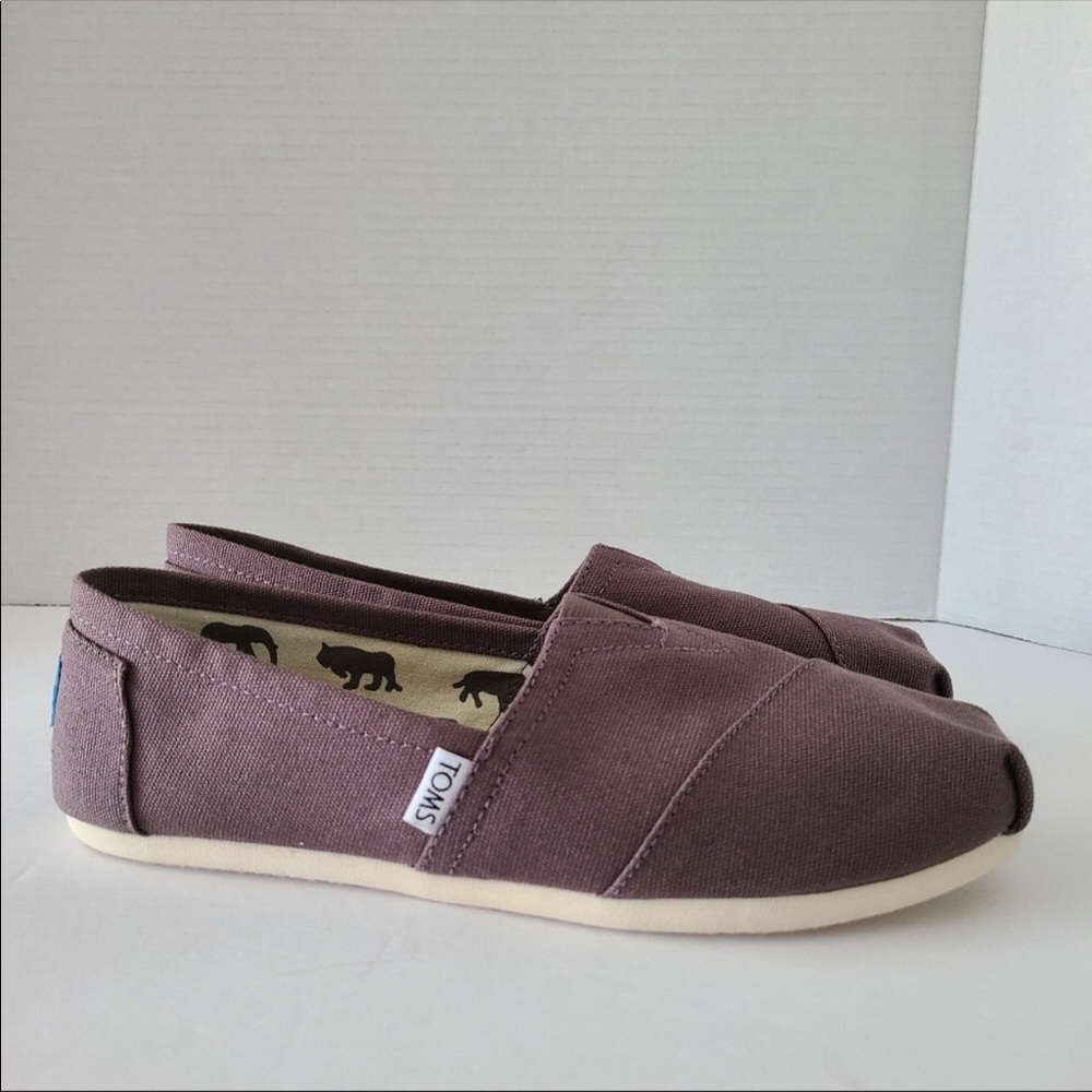 Toms Classics Canvas Ash Slip-On Womens Shoes